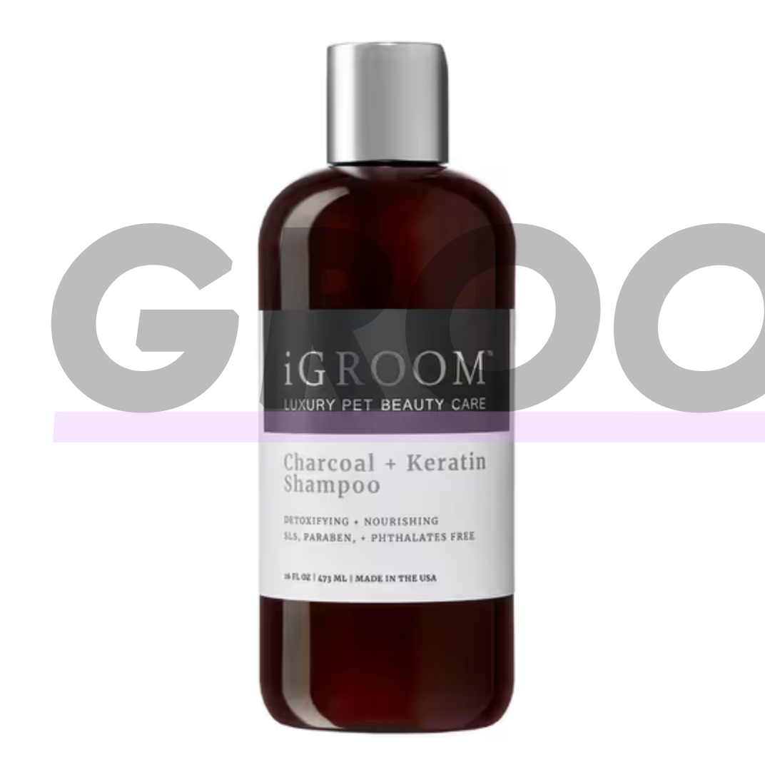 iGroom Charcoal Keratin Shampoo - детоксицирующий и увлажняющий шампунь для собак, концентрат 1:16 2