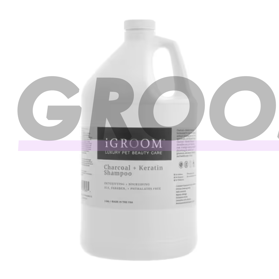 iGroom Charcoal Keratin Shampoo - детоксицирующий и увлажняющий шампунь для собак, концентрат 1:16 1