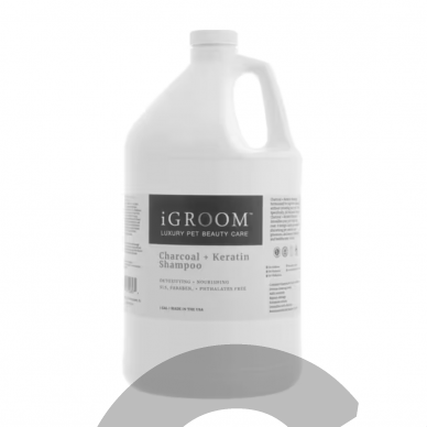 iGroom Charcoal Keratin Shampoo - детоксицирующий и увлажняющий шампунь для собак, концентрат 1:16 1