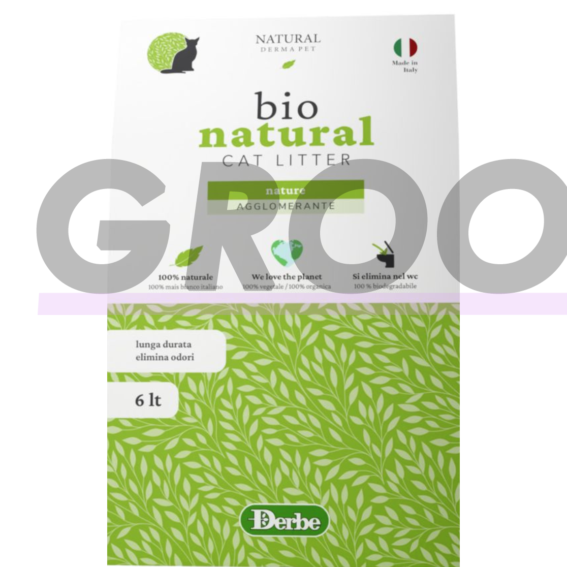 100 % natūralus, biologiškai suyrantis kačių kraikas su kvapus neutralizuojančiomis savybėmis – pagamintas iš itališkų baltųjų kukurūzų, be dulkių