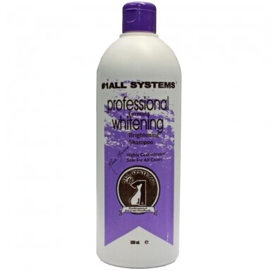 1 All Systems Professional Formula Whitening Shampoo - šampūnas pašalinantis kailio spalvos pasikeitimus 1 All Systems Professional Formula Whitening Shampoo - šampūnas pašalinantis kailio spalvos pasikeitimus