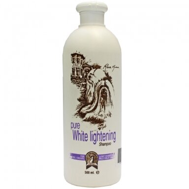 1 All Systems Pure White Lightening Shampoo - balinantis šampūnas baltiems ir šviesiaplaukiams šunims 1 All Systems Pure White Lightening Shampoo - balinantis šampūnas baltiems ir šviesiaplaukiams šunims
