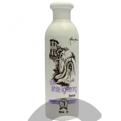 1 All Systems Pure White Lightening Shampoo - balinantis šampūnas baltiems ir šviesiaplaukiams šunims