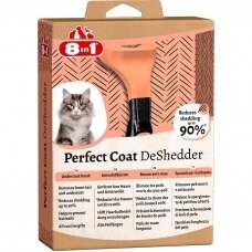 "8in1 Perfect Cat Coat DeShredder" - furminatorius skirtas visų veislių katėms.
