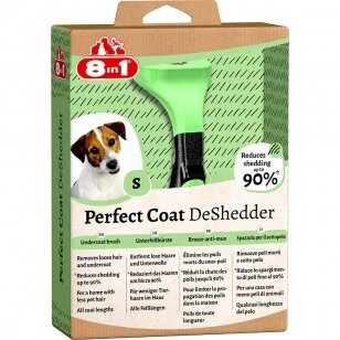 "8in1 Perfect Coat DeShedder S" - furminatorius mažų veislių šunims, skirtas šalinti negyvą apatinį kailį