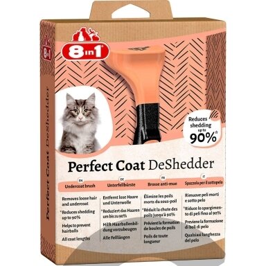 "8in1 Perfect Cat Coat DeShredder" - furminatorius skirtas visų veislių katėms.