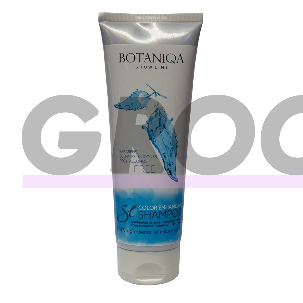 "Botaniqa Show Line Color Enhancing Shampoo" - šviesinantis šampūnas šviesiam ir baltam kailiui 2 "Botaniqa Show Line Color Enhancing Shampoo" - šviesinantis šampūnas šviesiam ir baltam kailiui 2