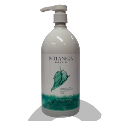 Шампунь Botaniqa Show Line Soothing&Shiny Coat успокаивает чувствительную и раздраженную кожу собак, 1:15 концентрат 1
