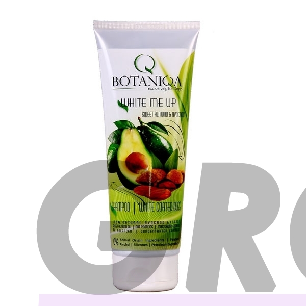 Botaniqa White Me Up Sweet Almond & Avocado Shampoo - šampūnas baltiems ir šviesios spalvos šunims 1