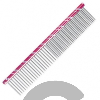 Chadog metalinės šukos 16cm mix dantukai 50/50 - 4 spalvų pasirinkimas 1
