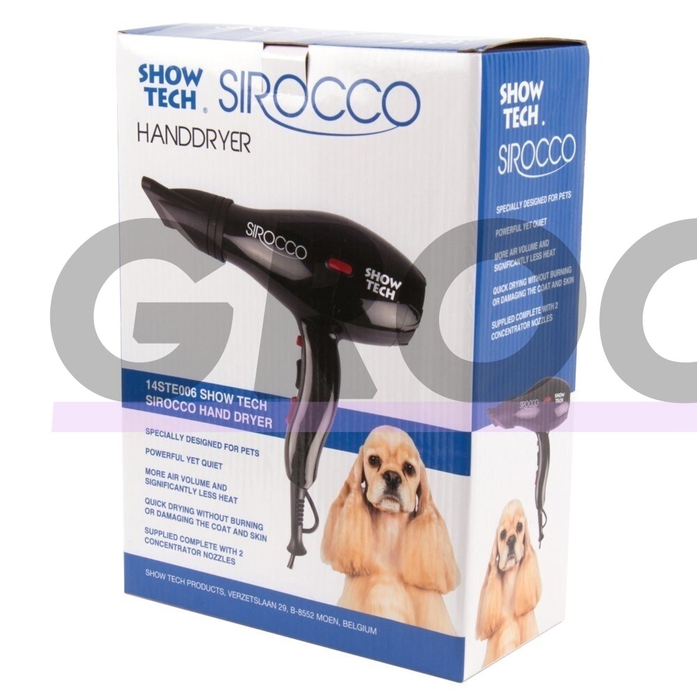 Show Tech Sirocco Hand Dryer 1200W - kompaktiškas rankinis džiovintuvas, juodas 3 Show Tech Sirocco Hand Dryer 1200W - kompaktiškas rankinis džiovintuvas, juodas 3