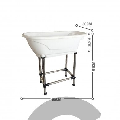 Show Tech Handy Tub M 96x50x91cm Blue Bath - Синяя ванна 3