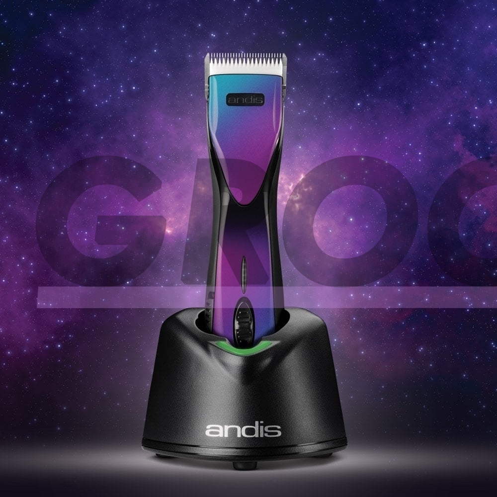 Andis Pulse ZR II Galaxy Limited Edition Clipper kirpimo mašinėlė. Violetinė Andis Pulse ZR II Galaxy Limited Edition Clipper kirpimo mašinėlė. Violetinė