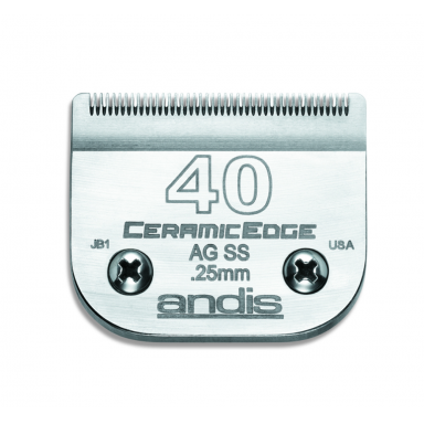 Andis CeramicEdge nr 40SS -  chirurginis peiliukas 0,25 m