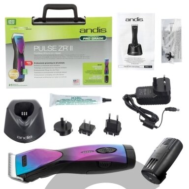 Andis Pulse ZR II Galaxy Limited Edition Clipper kirpimo mašinėlė. Violetinė Andis Pulse ZR II Galaxy Limited Edition Clipper kirpimo mašinėlė. Violetinė