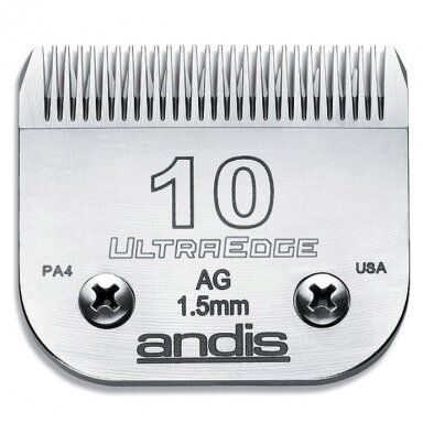 Andis UltraEdge nr 10 - nerūdijančio plieno kirpimo galvutė 1,5 mm