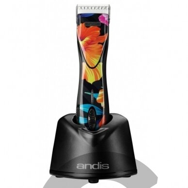 Andis Pulse ZR II Floral - аккумуляторная 5-скоростная машинка с двумя аккумуляторами и лезвием CeramicEdge №10 (1,5 мм) Andis Pulse ZR II Floral - аккумуляторная 5-скоростная машинка с двумя аккумуляторами и лезвием CeramicEdge №10 (1,5 мм)