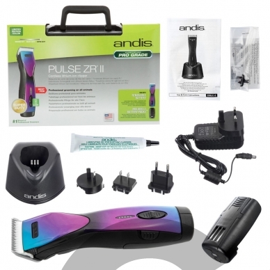 Andis Pulse ZR II Galaxy Limited Edition Clipper kirpimo mašinėlė. Violetinė 1 Andis Pulse ZR II Galaxy Limited Edition Clipper kirpimo mašinėlė. Violetinė 1