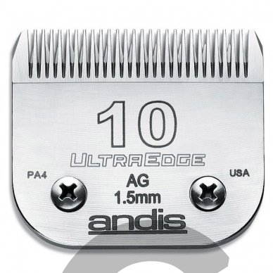 Andis UltraEdge nr 10 - nerūdijančio plieno kirpimo galvutė 1,5 mm