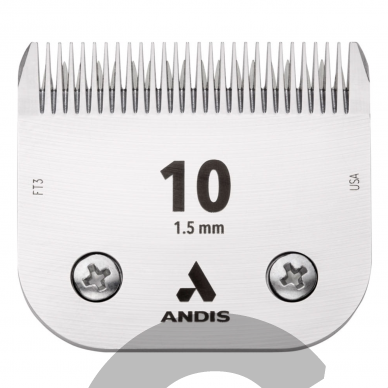 Andis UltraEdge nr 10 - nerūdijančio plieno kirpimo galvutė 1,5 mm 1