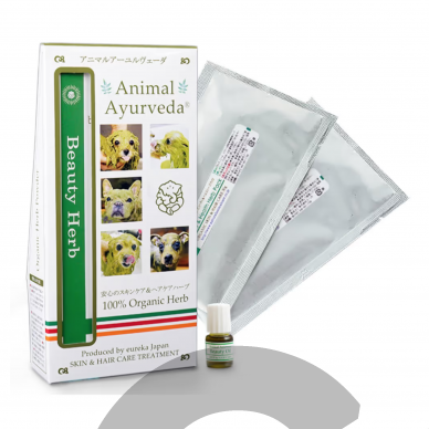Animal Ayurveda Beauty & Health Herb Starter pack 60g + 5g - натуральная маска для собак и кошек, очищает, придает блеск и состояние шерсти и кожи