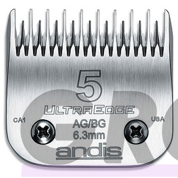 Andis UltraEdge nr 5 - 6,3 mm nerūdijančio plieno kirpimo galvutė