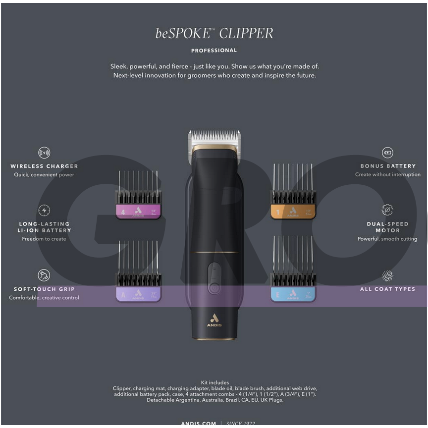Andis Bespoke Cordless Clipper аккумуляторная машинка 14 Andis Bespoke Cordless Clipper аккумуляторная машинка 14