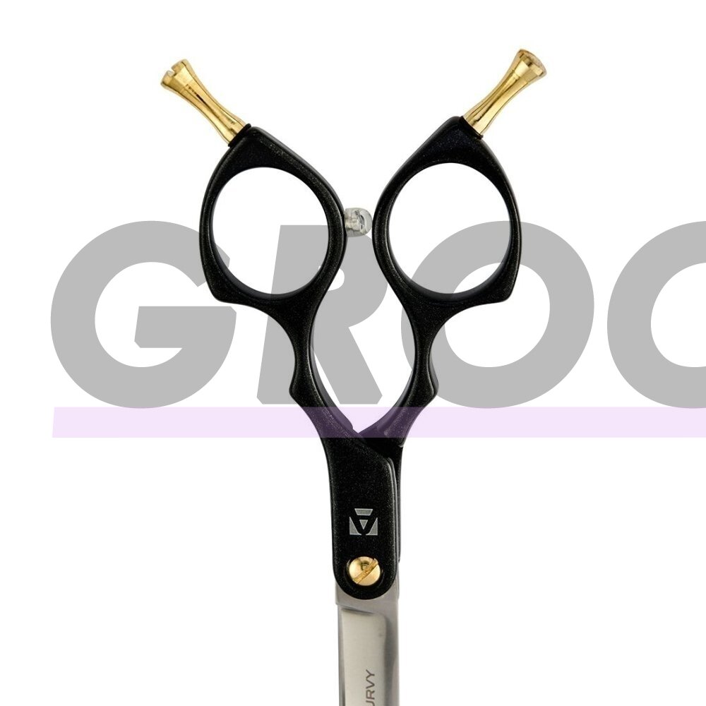 Artero Black Fusion Curvy Scissors - profesionalios, lengvos "Asian Fusion" 6 colių kirpimo žirklės 2