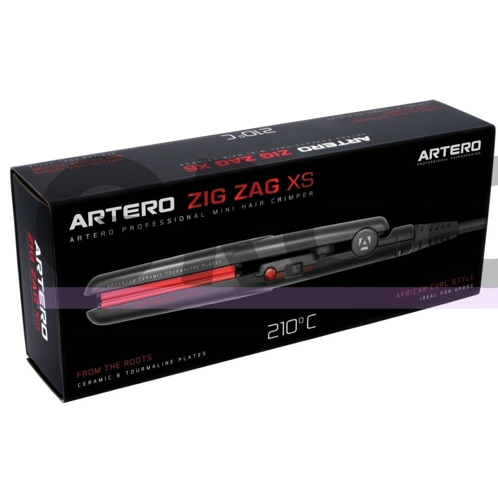 "Artero XS Zig-Zag Advanced 15cm" - profesionalios mini plaukų žnyplės 1