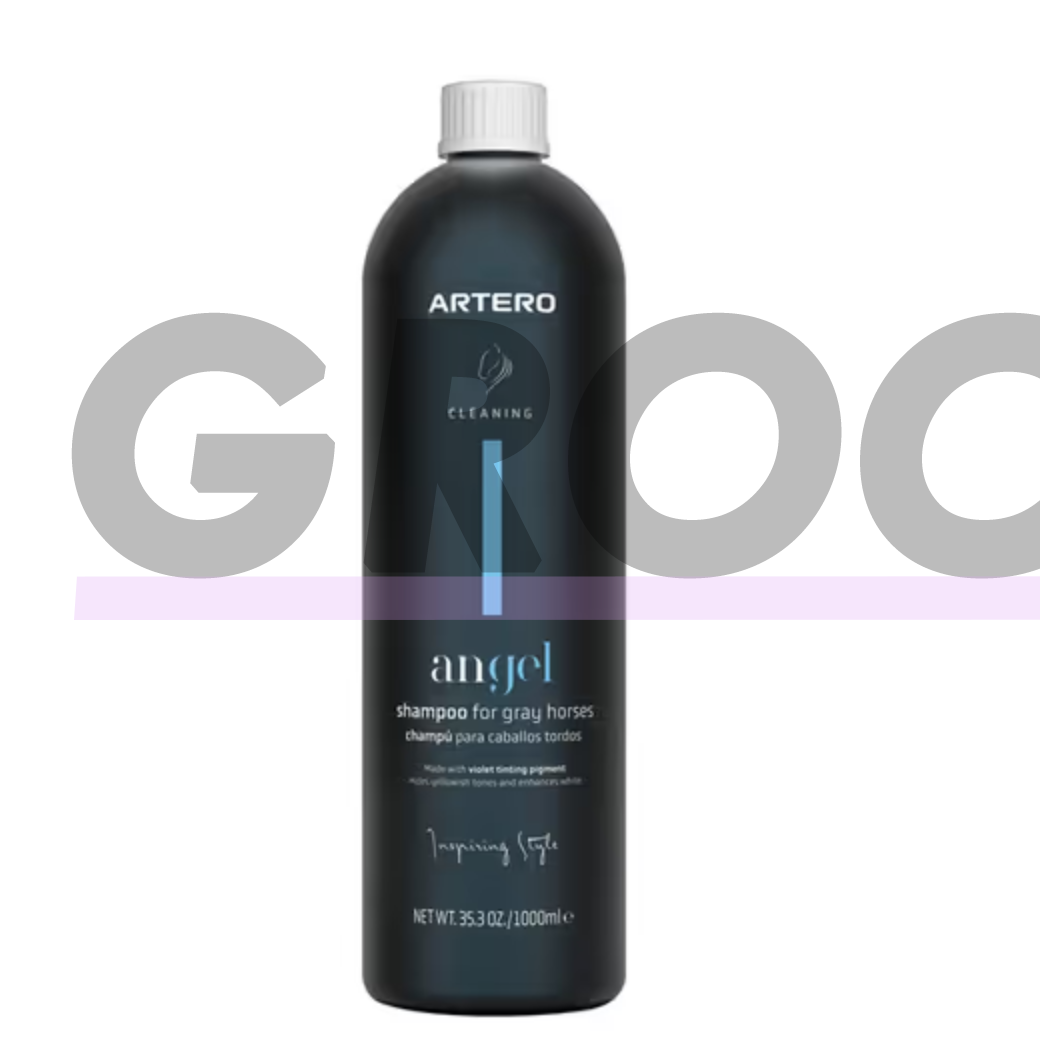 Artero Angel Shampoo For Gray And White Horses 1L - шампунь для серых и светлых лошадей с фиолетовыми пигментами Artero Angel Shampoo For Gray And White Horses 1L - шампунь для серых и светлых лошадей с фиолетовыми пигментами