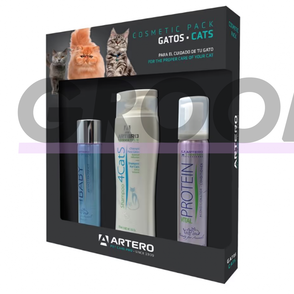 "Artero Cat Cosmetic Pack" - kosmetikos rinkinys katėms 1 "Artero Cat Cosmetic Pack" - kosmetikos rinkinys katėms 1