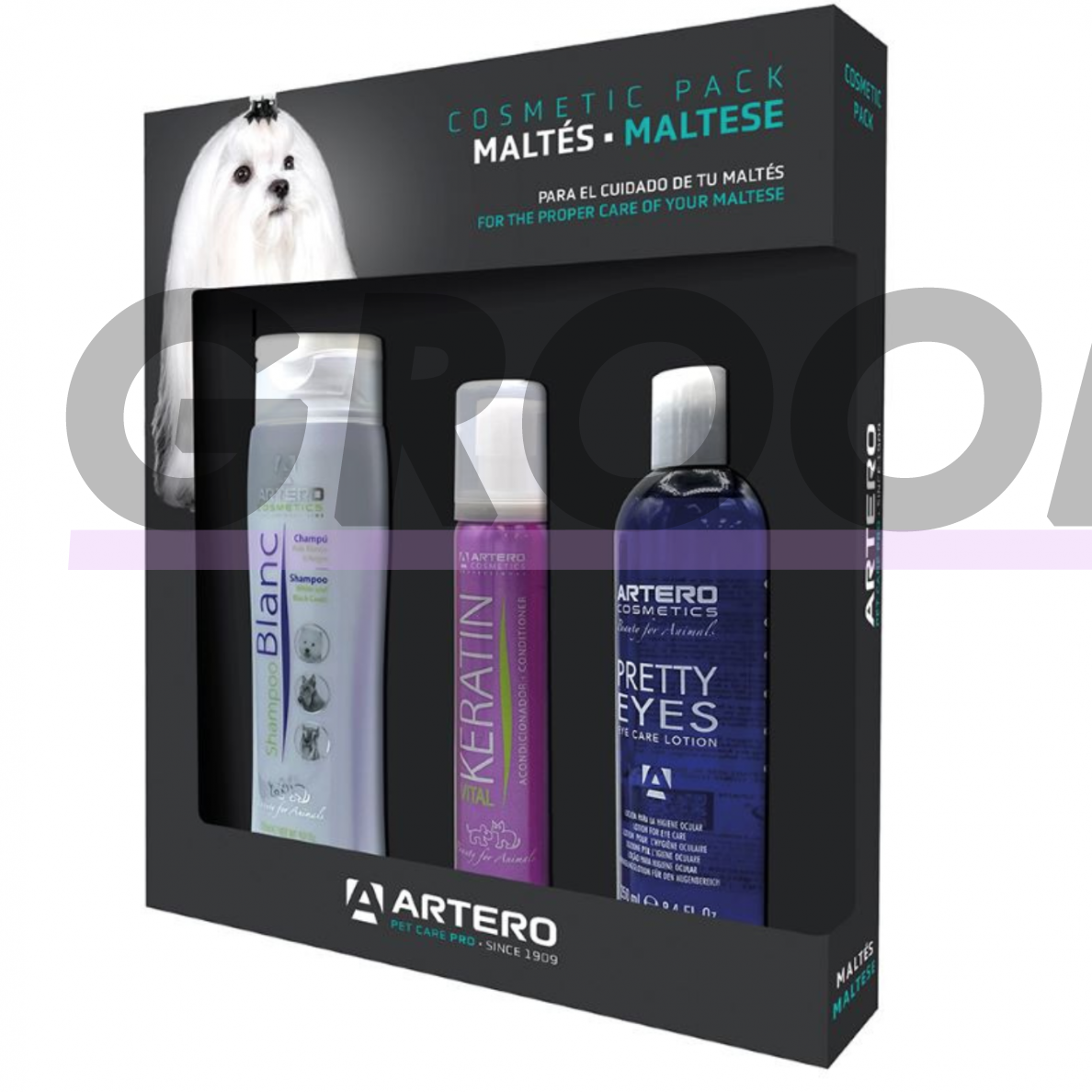 „Artero Cosmetic Pack Maltese“ - kosmetikos rinkinys baltų ir šviesių veislių šunims