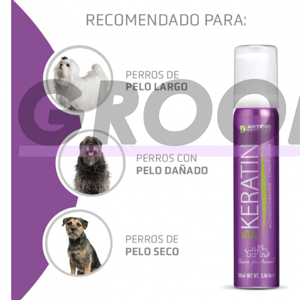 Artero Keratin Vital - кератиновый кондиционер для длинношерстных пород 2