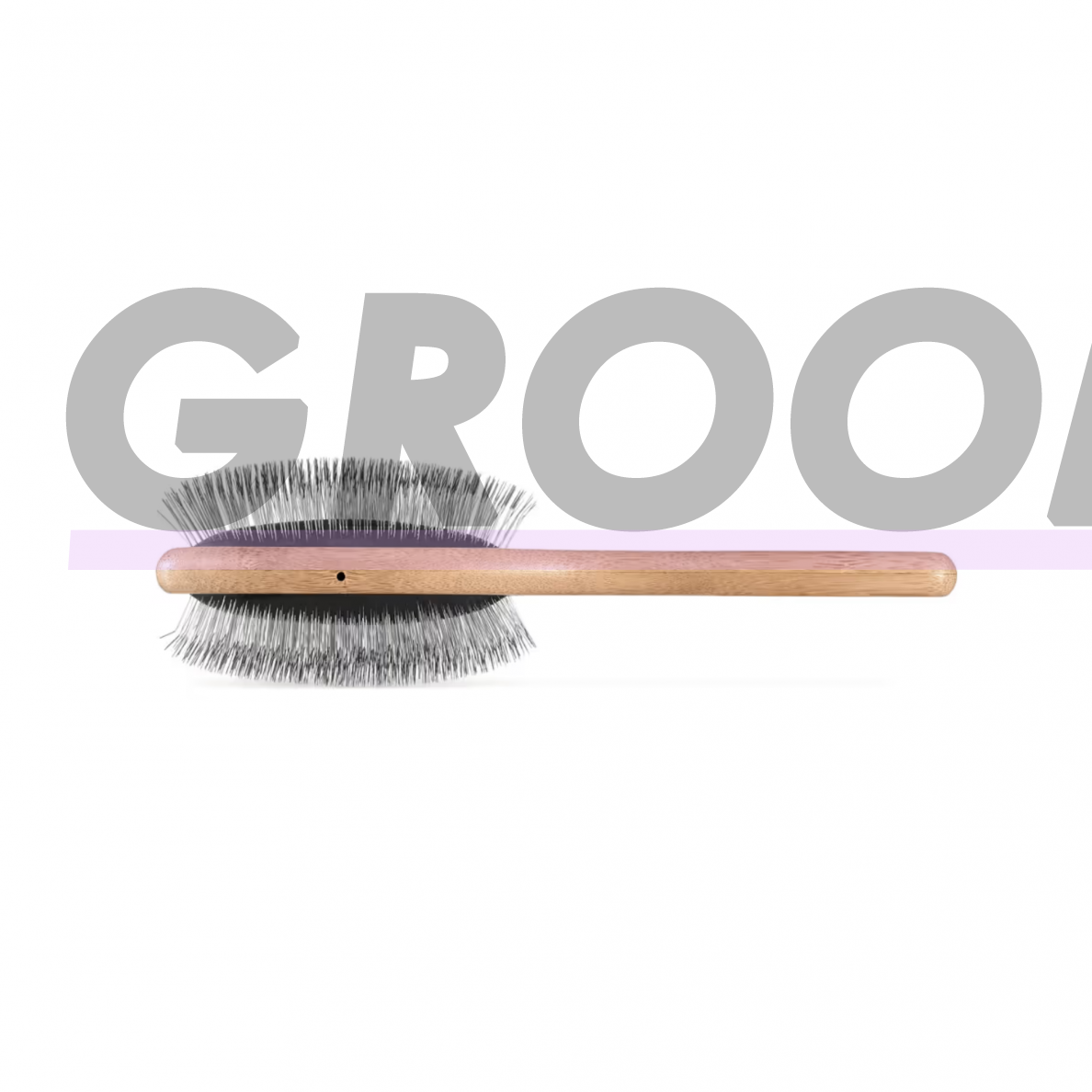 Artero Nature Double Slicker Pin Brush - двусторонняя бамбуковая щетка для пуделей 1