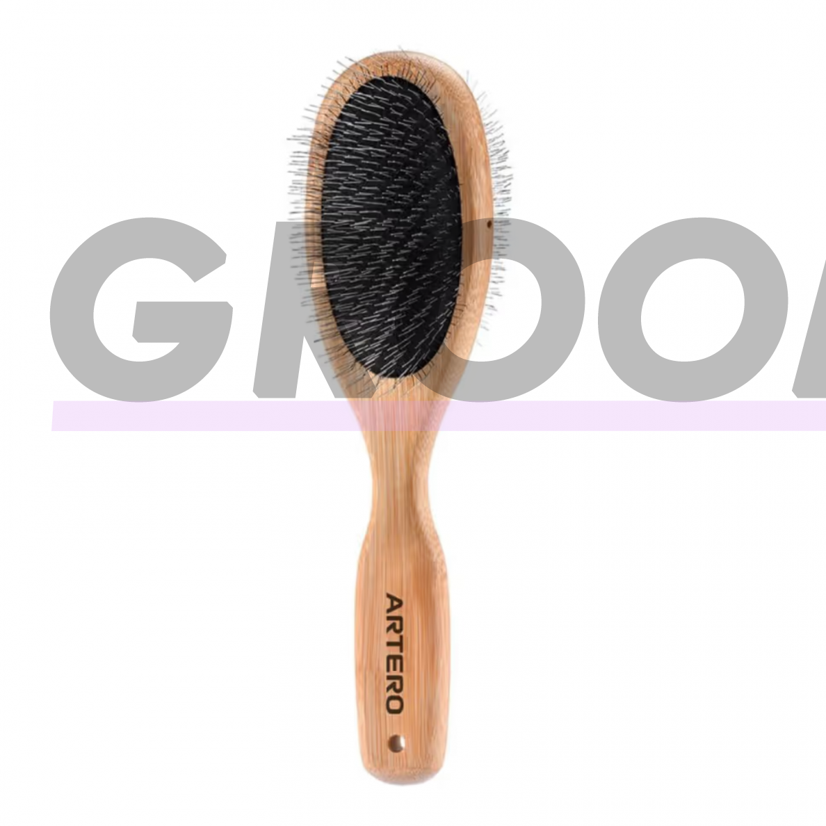Artero Nature Double Slicker Pin Brush - двусторонняя бамбуковая щетка для пуделей Artero Nature Double Slicker Pin Brush - двусторонняя бамбуковая щетка для пуделей