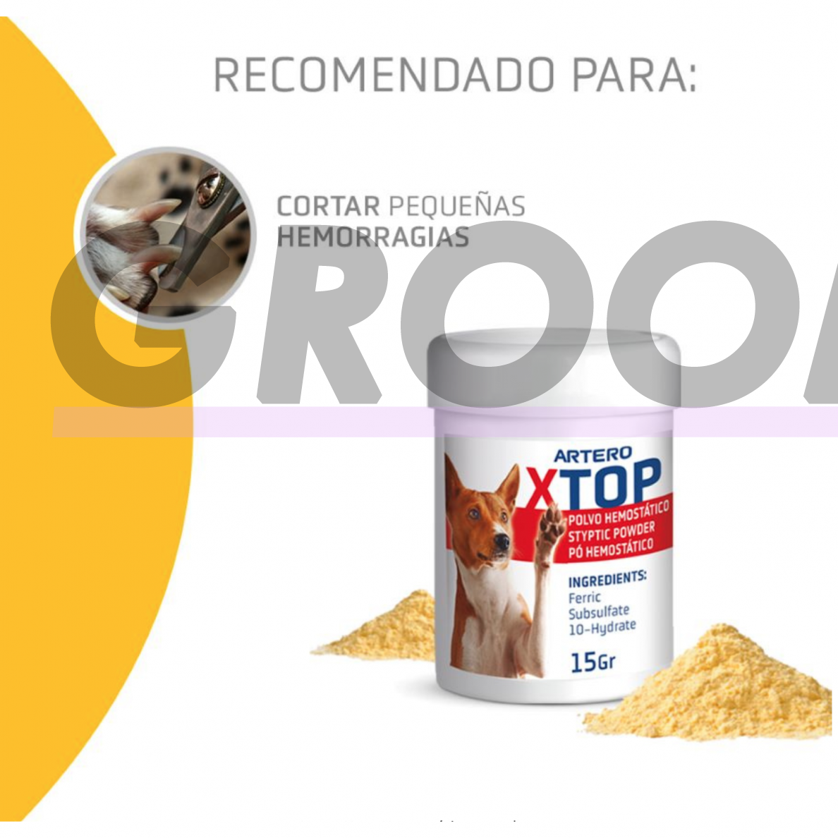 Artero XTop For Dogs & Cats 15g - milteliai kraujavimui stabdyti šunims ir katėms 1
