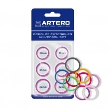 "Artero" - 6 keičiamų žirklių žiedų rinkinys, baltos spalvos