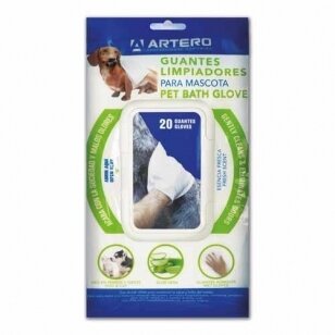 Artero Pet Bath Gloves - pirštinės/servetėlės kailio valymui