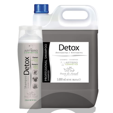 „Aretro Detox“ Shampoo - detoksikuojantis šampūnas šunims ir katėms su aktyvuota anglimi