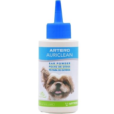 Artero Auriclean Ear Powder 30g - Antiseptiniai milteliai, skirti pašalinti plaukus iš gyvūnų ausų Artero Auriclean Ear Powder 30g - Antiseptiniai milteliai, skirti pašalinti plaukus iš gyvūnų ausų