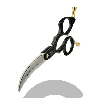 Artero Black Fusion Curvy Scissors - profesionalios, lengvos "Asian Fusion" 6 colių kirpimo žirklės