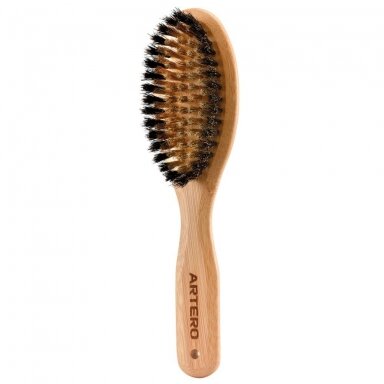 Artero Copper Bristle Brush - profesionalus kietas šepetys su vario ir natūraliais šerno šeriais Artero Copper Bristle Brush - profesionalus kietas šepetys su vario ir natūraliais šerno šeriais