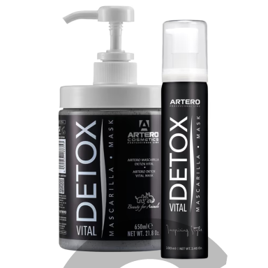 „Artero Detox Vital Mask“ - valomoji kaukė su aktyvintąja anglimi, skirta šunims ir katėms