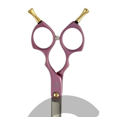 Artero Fusion Pink Curvy Scissors - profesionalios, lengvos "Asian Fusion" 7 colių kirpimo žirklės