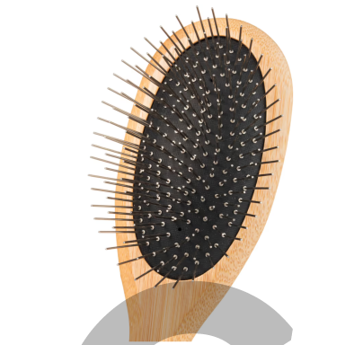 "Artero Nature Super Soft Brush" - itin minkštas bambukinis šepetys su metaliniais smeigtukais