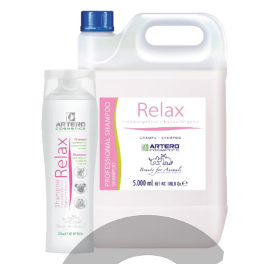 „Artero Relax“ Shampoo - hipoalerginis šampūnas jautrią odą turintiems gyvūnams „Artero Relax“ Shampoo - hipoalerginis šampūnas jautrią odą turintiems gyvūnams