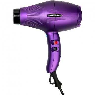 "Artero Tekila F4 Dryer 2300W" - profesionalus rankinis džiovintuvas su jonizacija, violetinės spalvos