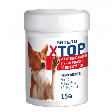 Artero XTop For Dogs & Cats 15g - milteliai kraujavimui stabdyti šunims ir katėms