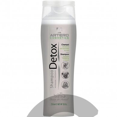 Artero Detox Shampoo - detoksikuojantis šampūnas su aktyvia anglimi