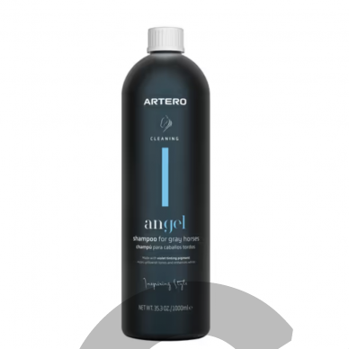 Artero Angel Shampoo For Gray And White Horses 1L - шампунь для серых и светлых лошадей с фиолетовыми пигментами Artero Angel Shampoo For Gray And White Horses 1L - шампунь для серых и светлых лошадей с фиолетовыми пигментами